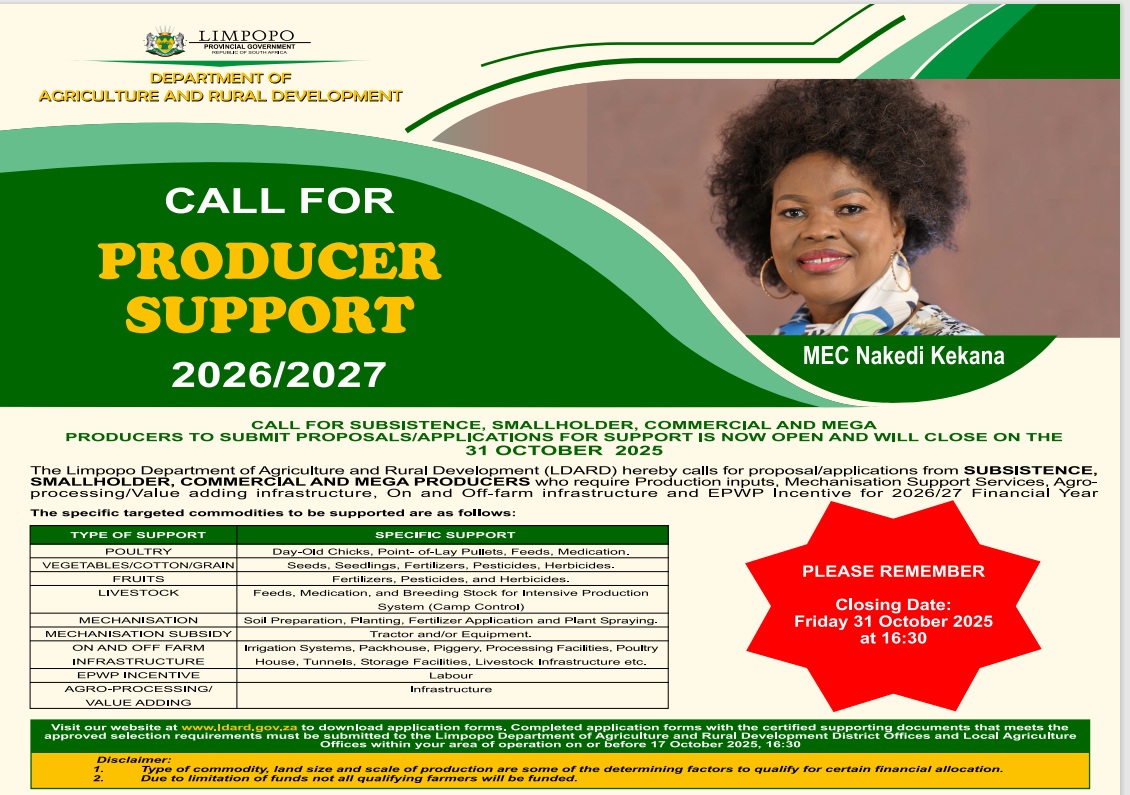 2026/2027 Call for Producer Support