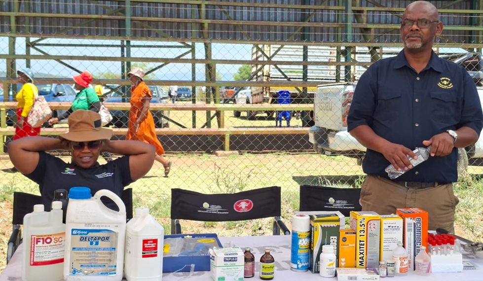 The Department’s Veterinary Services section was also present to provide information and guidance on animal health, including livestock-related concerns.